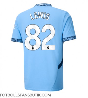 Manchester City Rico Lewis #82 Replika Hemmatröja 2024-25 Kortärmad